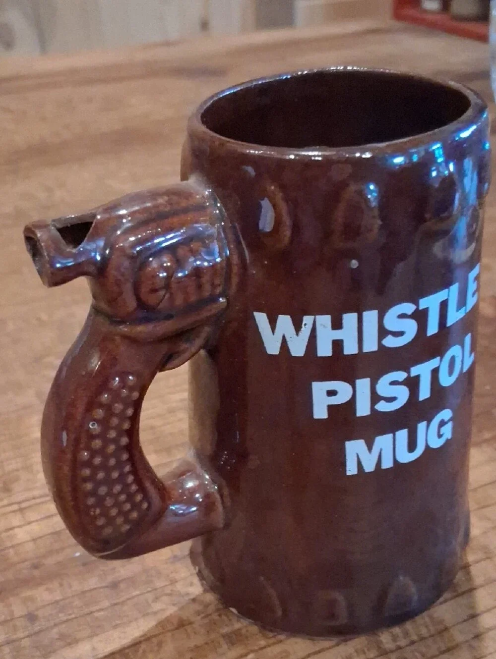 Mug with Pistol-Shaped Handle